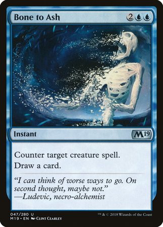 Bone to Ash [Core Set 2019] | Exor Games Truro