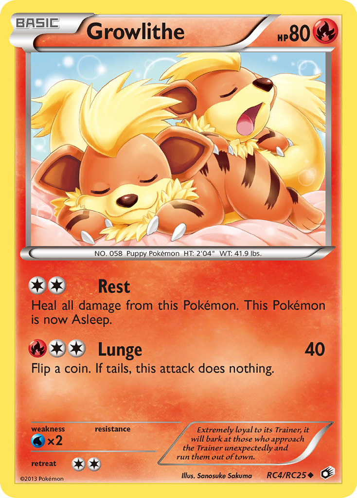 Growlithe (RC4/RC25) [Black & White: Legendary Treasures] | Exor Games Truro