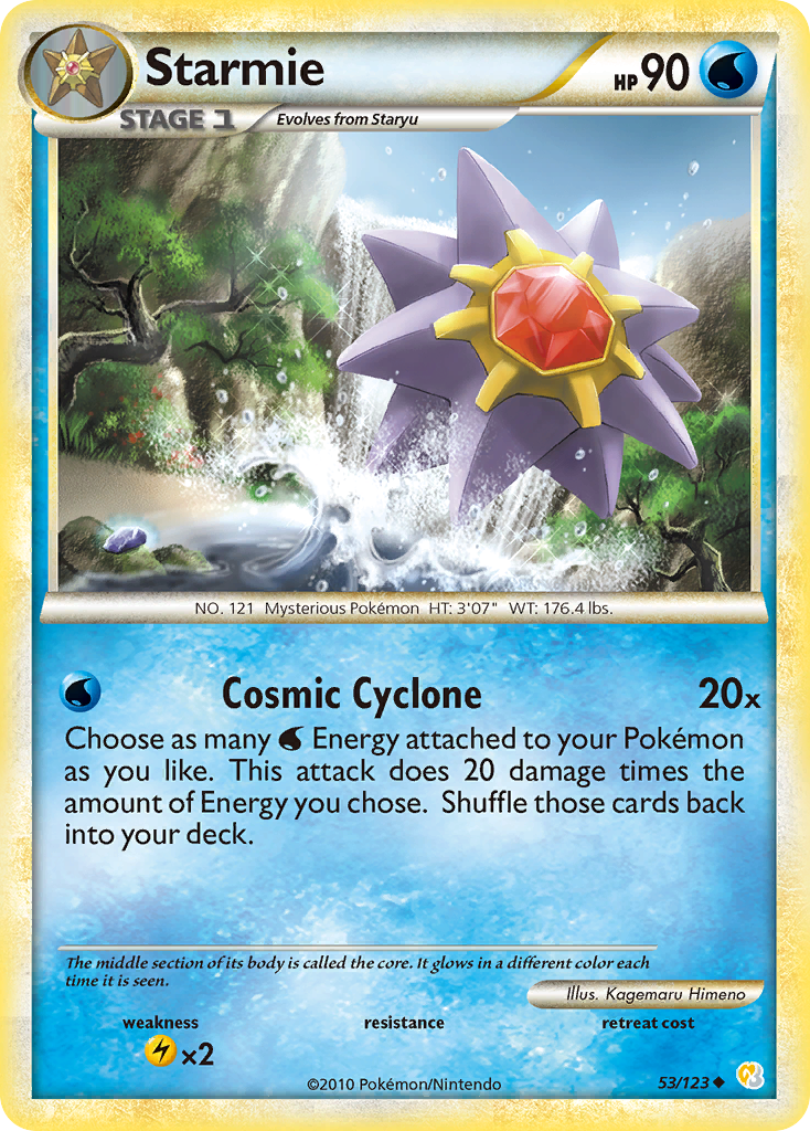 Starmie (53/123) [HeartGold & SoulSilver: Base Set] | Exor Games Truro