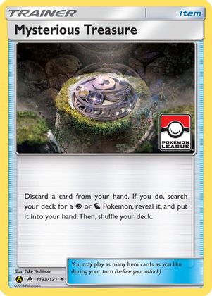 Mysterious Treasure (113a/131) (League Promo) [Sun & Moon: Forbidden Light] | Exor Games Truro