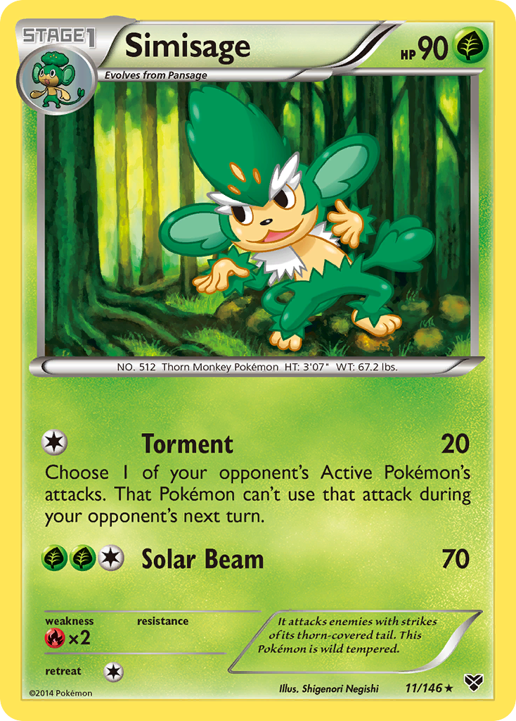 Simisage (11/146) [XY: Base Set] | Exor Games Truro