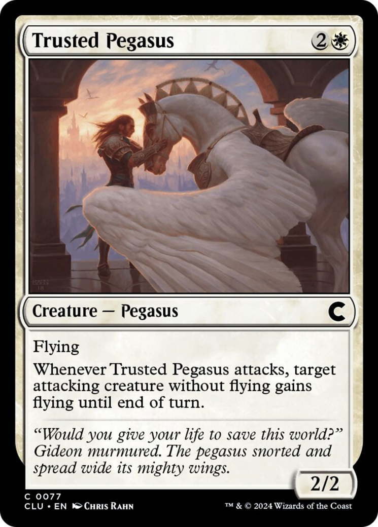 Trusted Pegasus [Ravnica: Clue Edition] | Exor Games Truro
