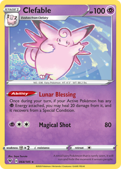 Clefable (064/185) [Sword & Shield: Vivid Voltage] | Exor Games Truro