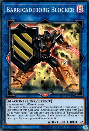 Barricadeborg Blocker [OP15-EN006] Super Rare | Exor Games Truro