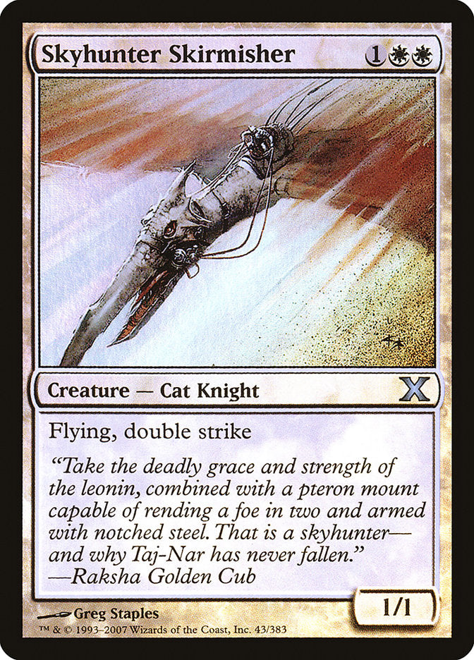 Skyhunter Skirmisher (Premium Foil) [Tenth Edition] | Exor Games Truro