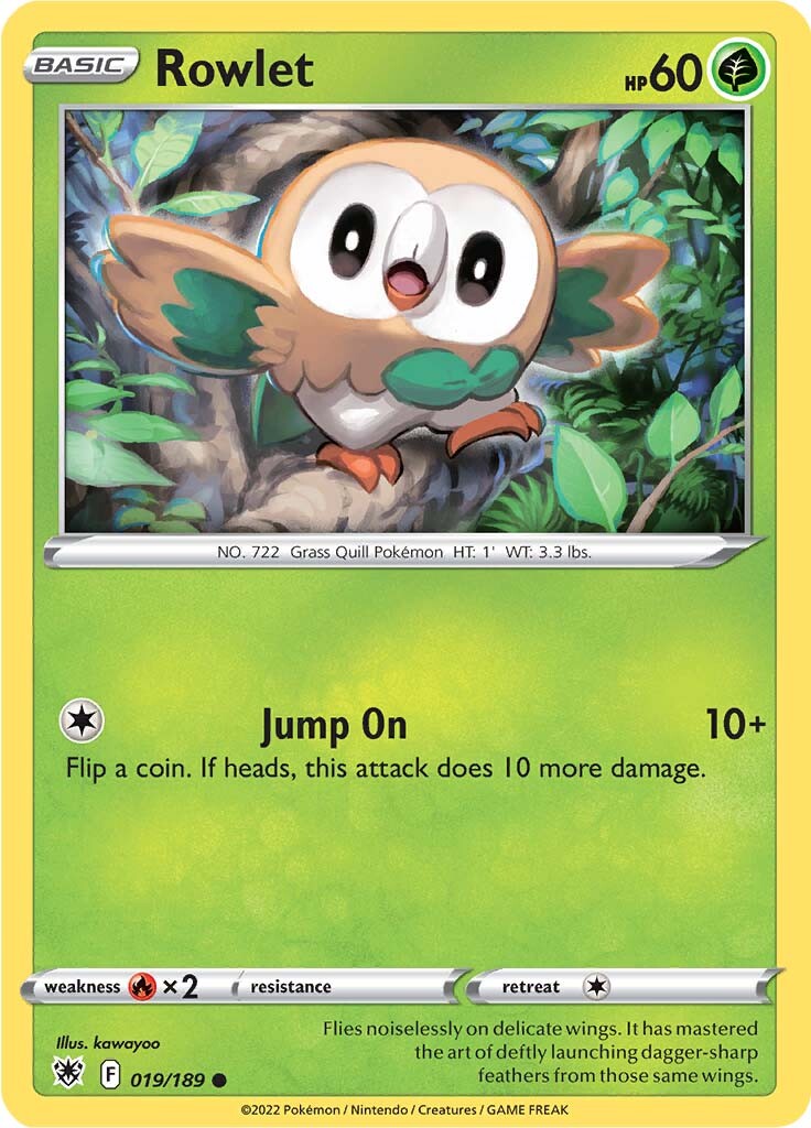 Rowlet (019/189) [Sword & Shield: Astral Radiance] | Exor Games Truro