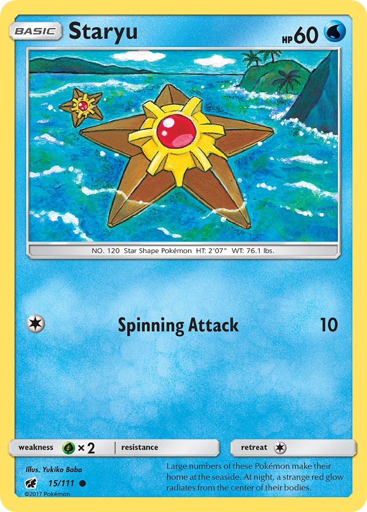 Staryu (15/111) [Sun & Moon: Crimson Invasion] | Exor Games Truro