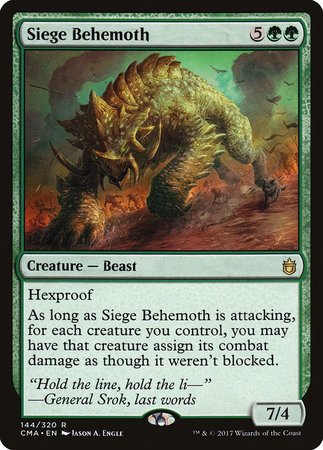 Siege Behemoth [Commander Anthology] | Exor Games Truro