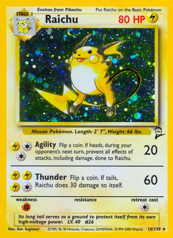 Raichu (16/130) [Base Set 2] | Exor Games Truro