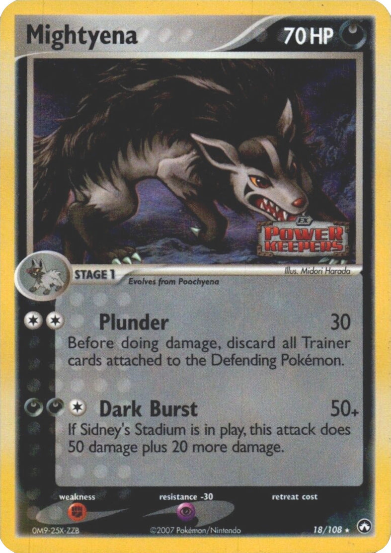 Mightyena (18/108) (Stamped) [EX: Power Keepers] | Exor Games Truro