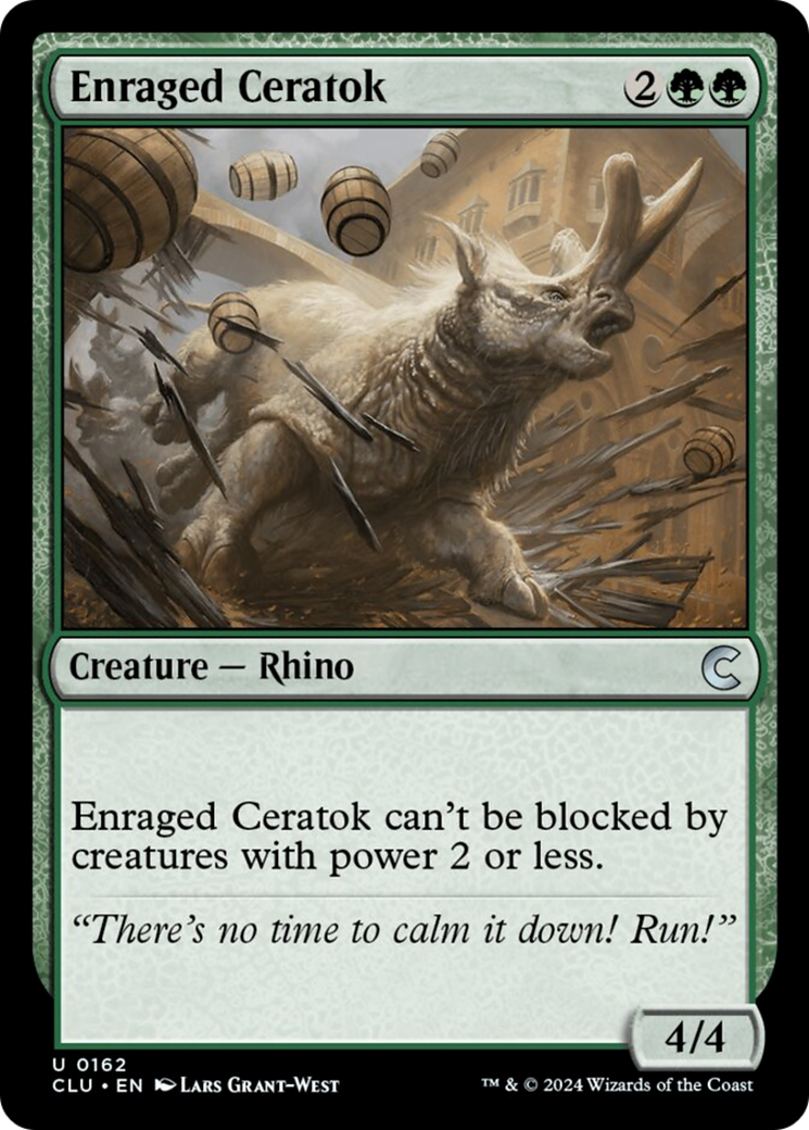 Enraged Ceratok [Ravnica: Clue Edition] | Exor Games Truro