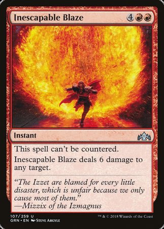 Inescapable Blaze [Guilds of Ravnica] | Exor Games Truro