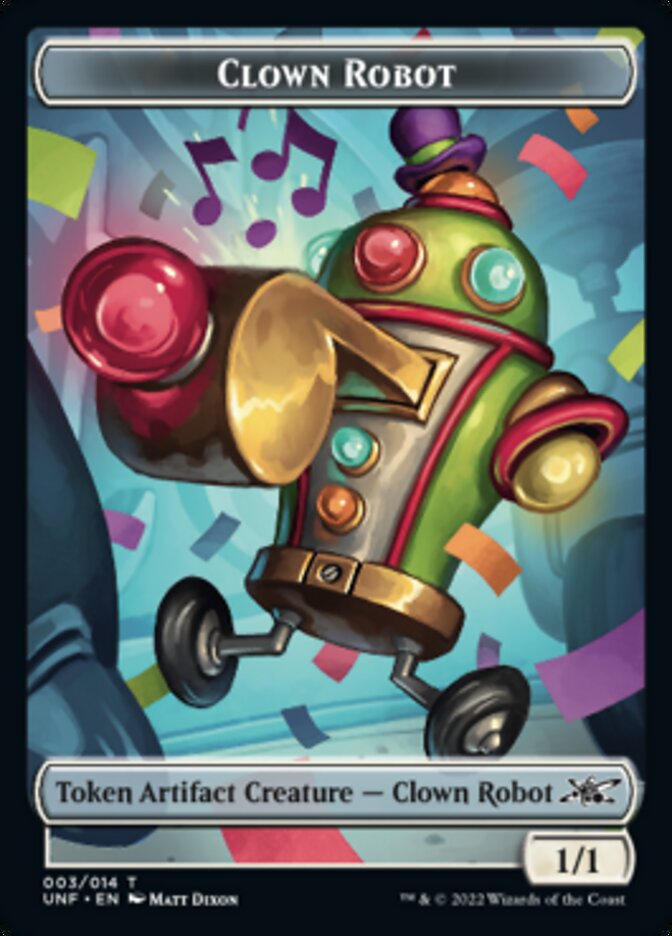 Clown Robot (003) Token [Unfinity Tokens] | Exor Games Truro