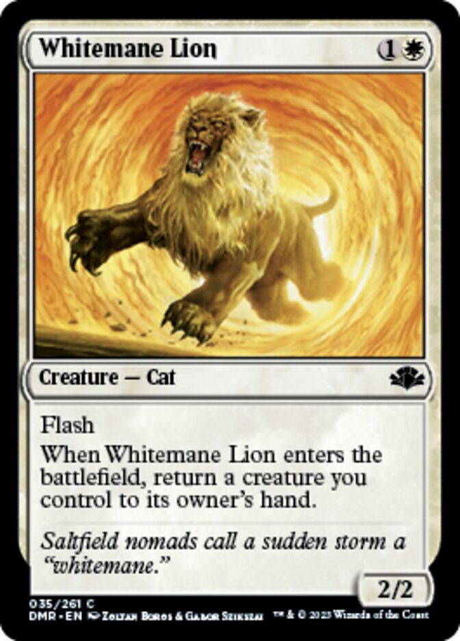 Whitemane Lion [Dominaria Remastered] | Exor Games Truro