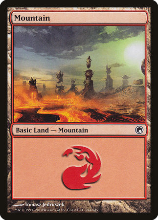 Mountain (244) [Scars of Mirrodin] | Exor Games Truro