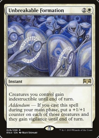 Unbreakable Formation [Ravnica Allegiance] | Exor Games Truro