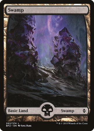 Swamp (263) - Full Art [Battle for Zendikar] | Exor Games Truro