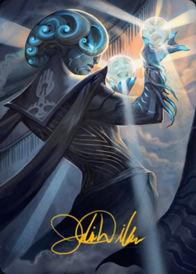Queza, Augur of Agonies Art Card (Gold-Stamped Signature) [Streets of New Capenna Art Series] | Exor Games Truro