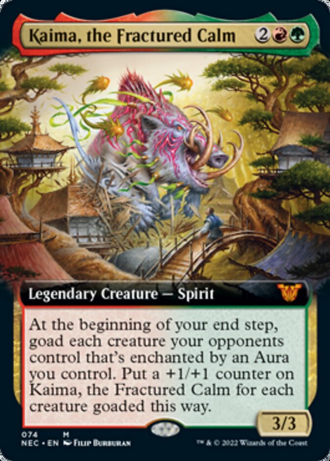 Kaima, the Fractured Calm (Extended) [Kamigawa: Neon Dynasty Commander] | Exor Games Truro