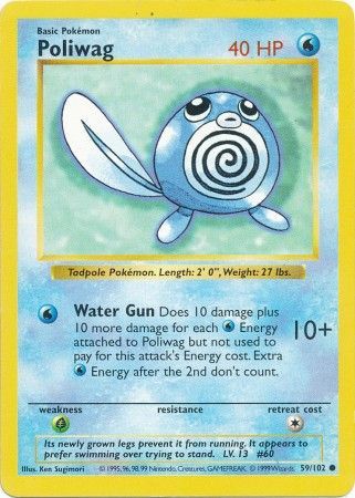 Poliwag (59/102) [Base Set Shadowless Unlimited] | Exor Games Truro