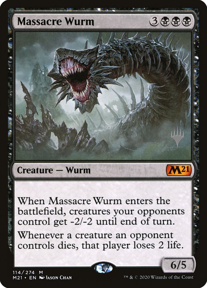 Massacre Wurm (Promo Pack) [Core Set 2021 Promos] | Exor Games Truro