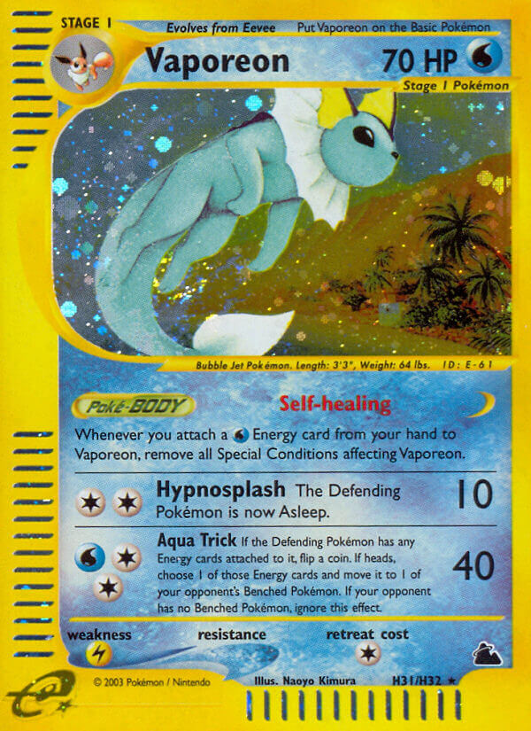 Vaporeon (H31/H32) [Skyridge] | Exor Games Truro