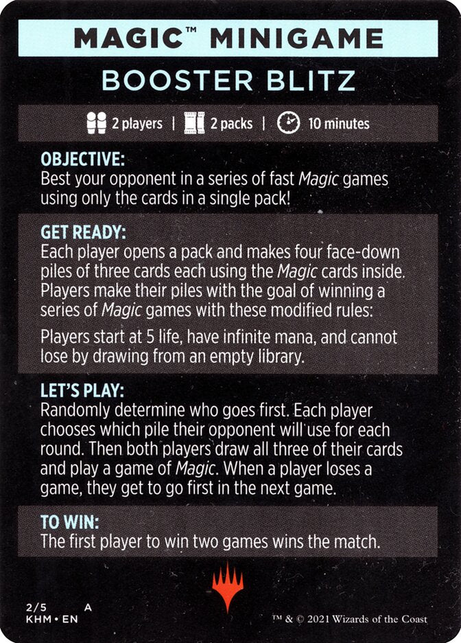 Booster Blitz (Magic Minigame) [Kaldheim Minigame] | Exor Games Truro