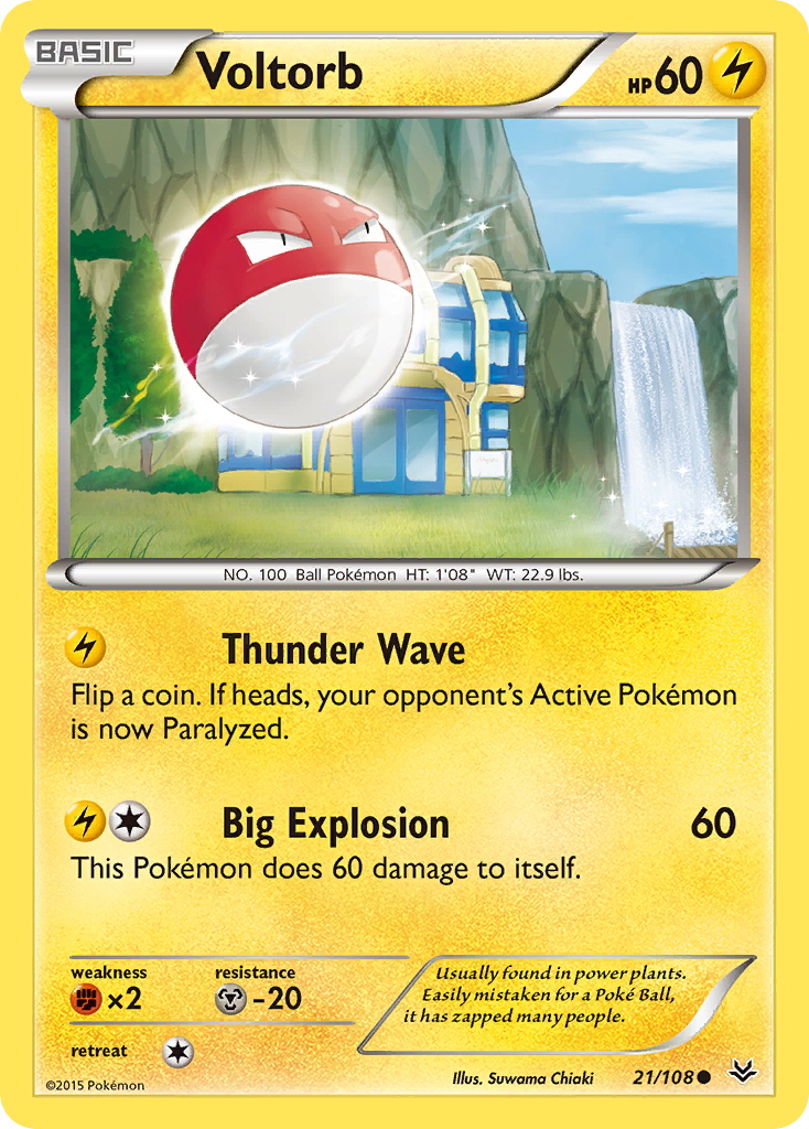 Voltorb (21/108) [XY: Roaring Skies] | Exor Games Truro