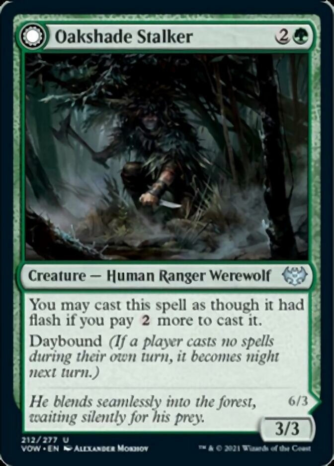 Oakshade Stalker // Moonlit Ambusher [Innistrad: Crimson Vow] | Exor Games Truro