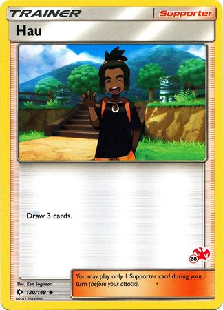 Hau (120/149) (Charizard Stamp #28) [Battle Academy 2020] | Exor Games Truro