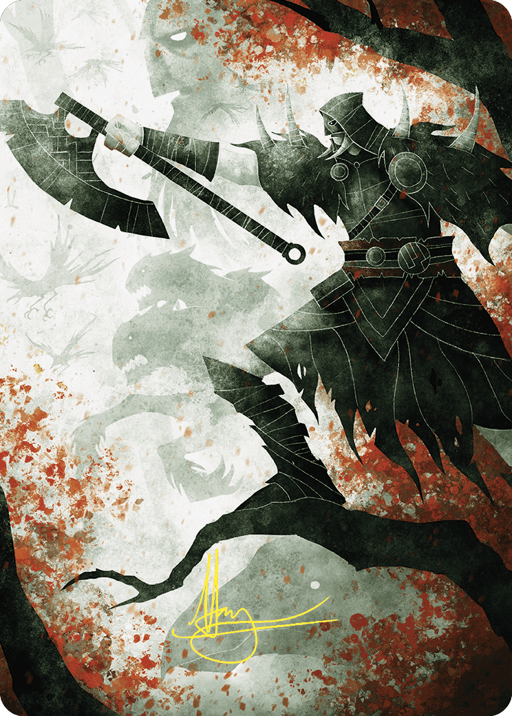 Garruk's Uprising Art Card (Gold-Stamped Signature) [Wilds of Eldraine Art Series] | Exor Games Truro