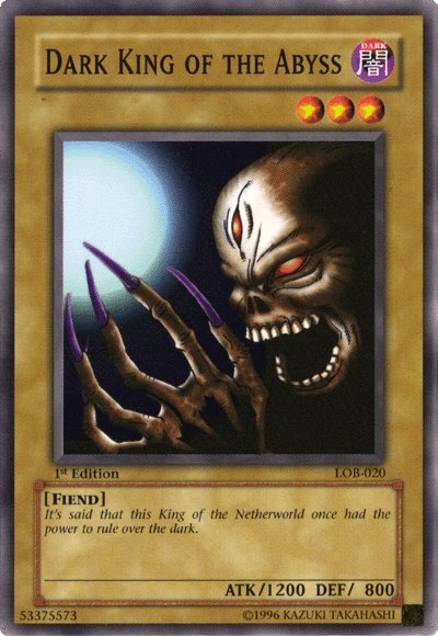 Dark King of the Abyss [LOB-020] Common | Exor Games Truro