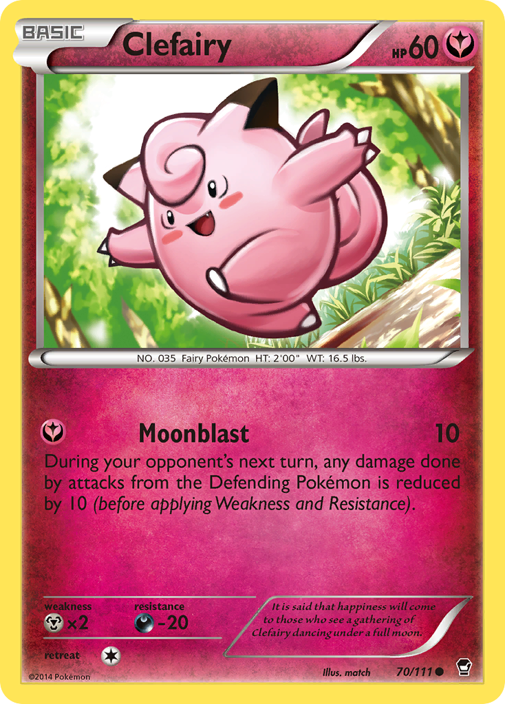Clefairy (70/111) [XY: Furious Fists] | Exor Games Truro