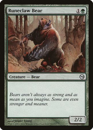 Runeclaw Bear [Duels of the Planeswalkers] | Exor Games Truro