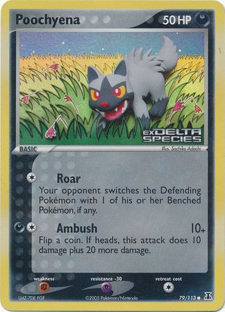 Poochyena (79/113) (Stamped) [EX: Delta Species] | Exor Games Truro