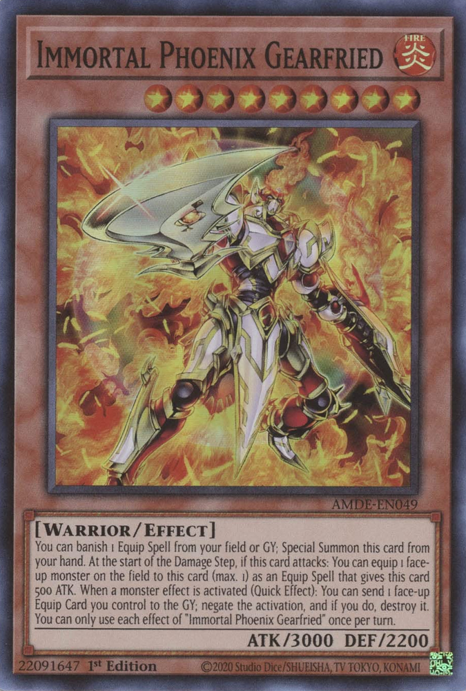 Immortal Phoenix Gearfried [AMDE-EN049] Super Rare | Exor Games Truro