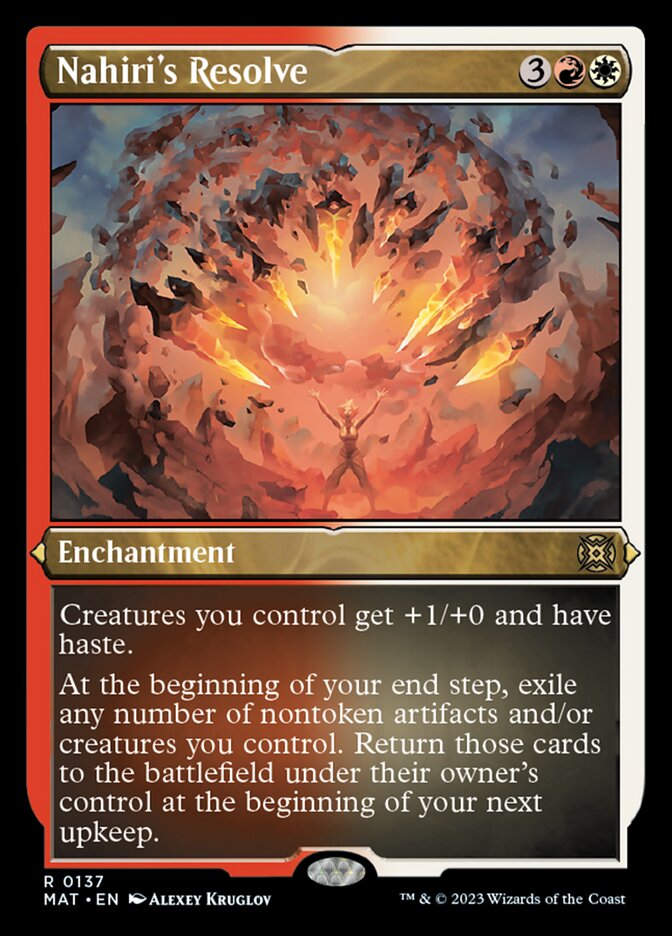 Nahiri's Resolve (Foil Etched) [March of the Machine: The Aftermath] | Exor Games Truro