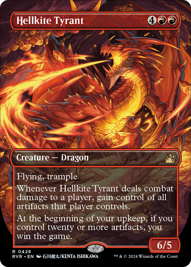 Hellkite Tyrant (Anime Borderless) [Ravnica Remastered] | Exor Games Truro