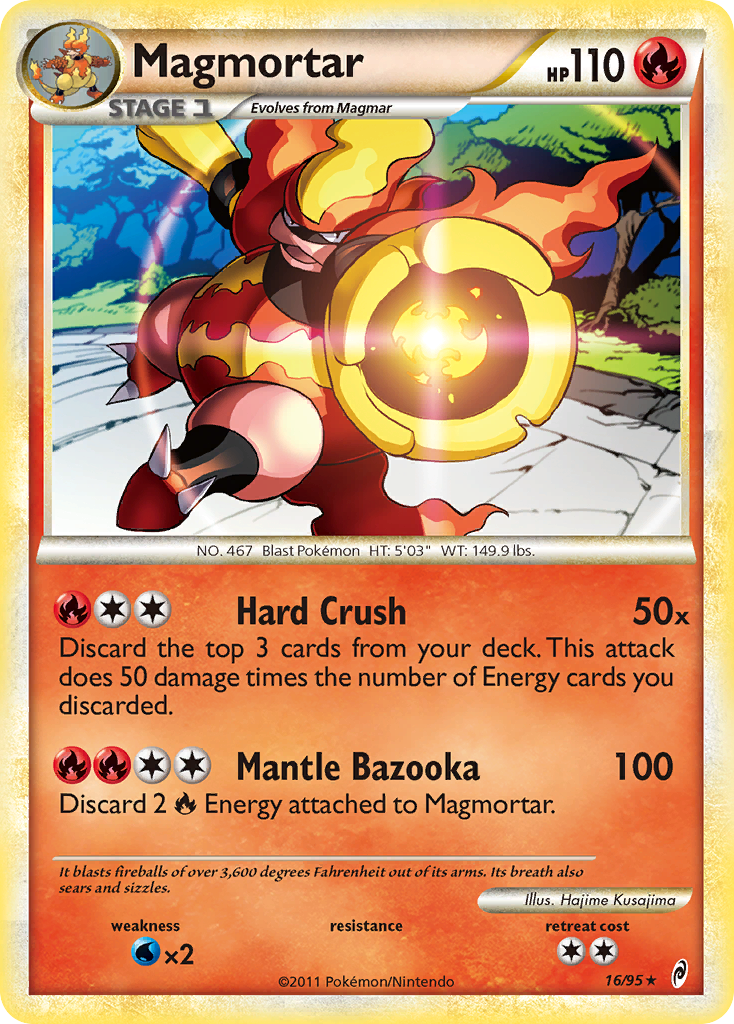 Magmortar (16/95) [HeartGold & SoulSilver: Call of Legends] | Exor Games Truro