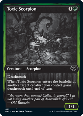 Toxic Scorpion [Innistrad: Double Feature] | Exor Games Truro