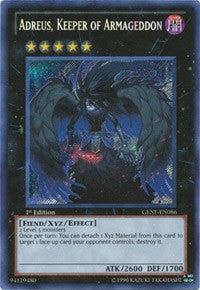 Adreus, Keeper of Armageddon [GENF-EN086] Secret Rare | Exor Games Truro