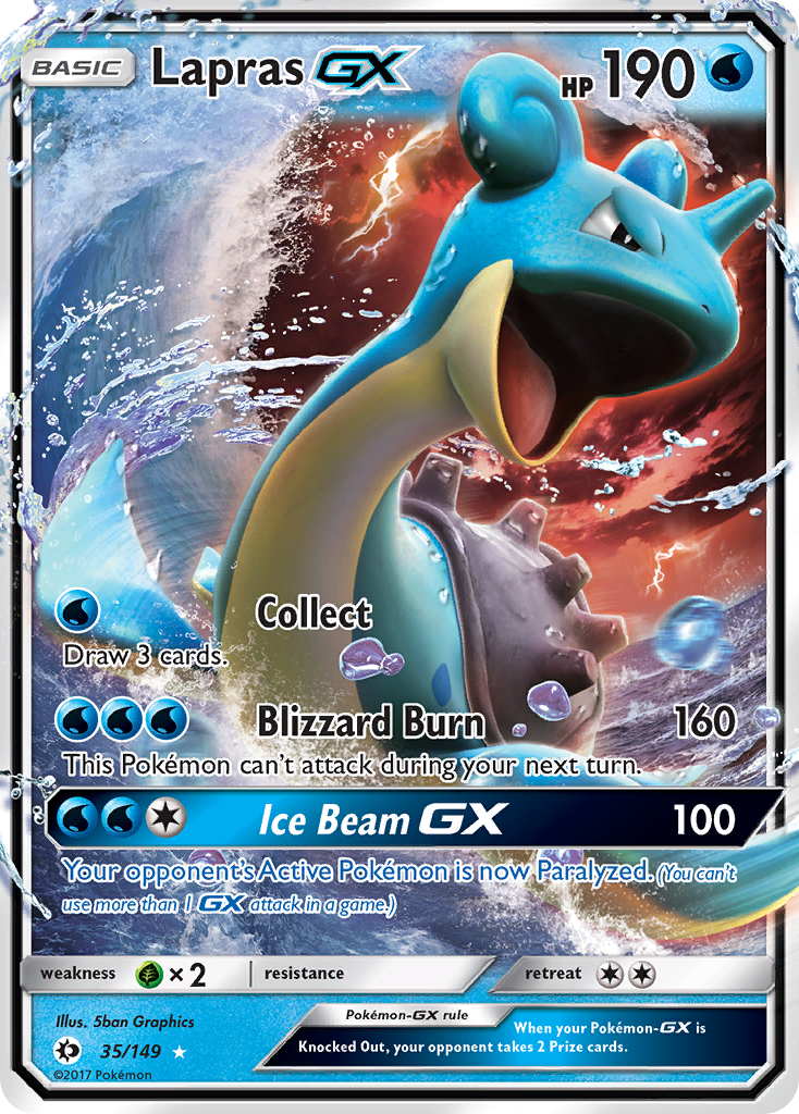 Lapras GX (35/149) [Sun & Moon: Base Set] | Exor Games Truro