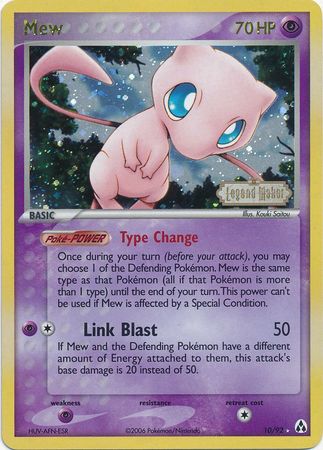 Mew (10/92) (Stamped) [EX: Legend Maker] | Exor Games Truro