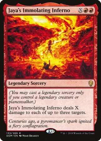 Jaya's Immolating Inferno [Dominaria] | Exor Games Truro