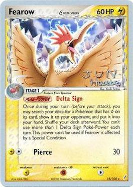 Fearow (18/100) (Delta Species) (Flyvees - Jun Hasebe) [World Championships 2007] | Exor Games Truro