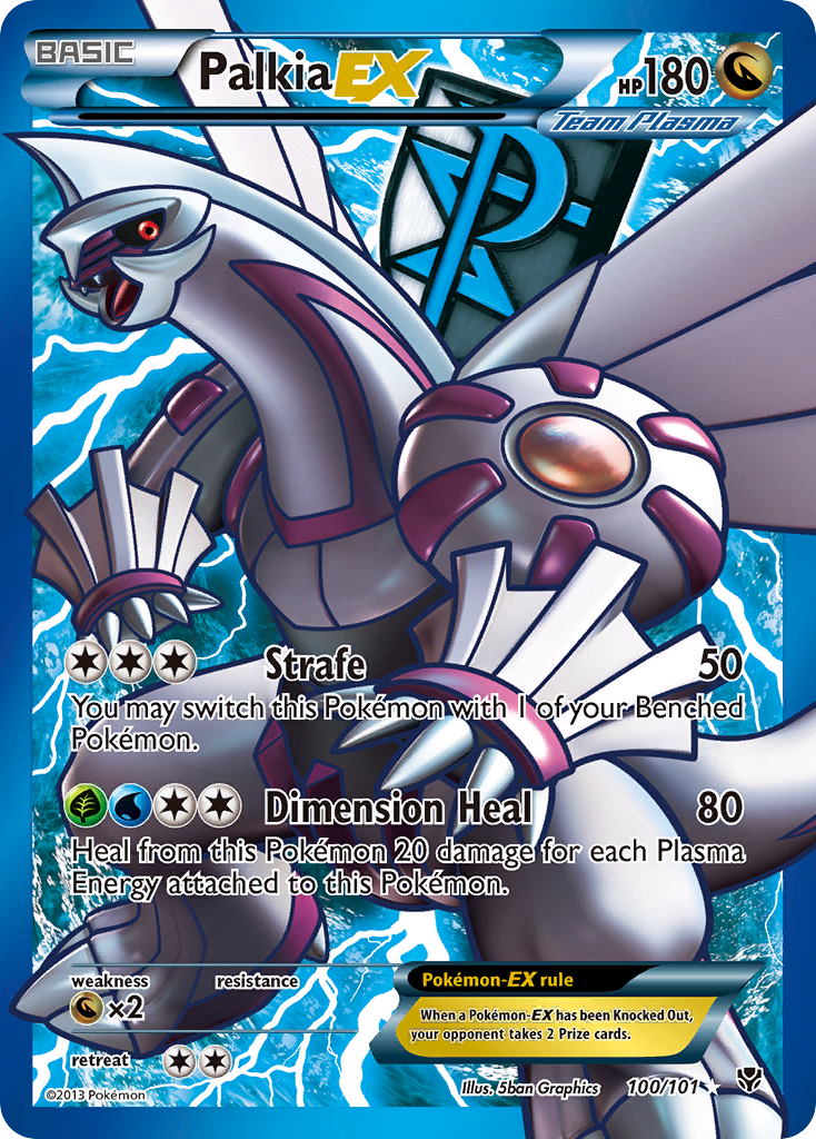 Palkia EX (100/101) [Black & White: Plasma Blast] | Exor Games Truro