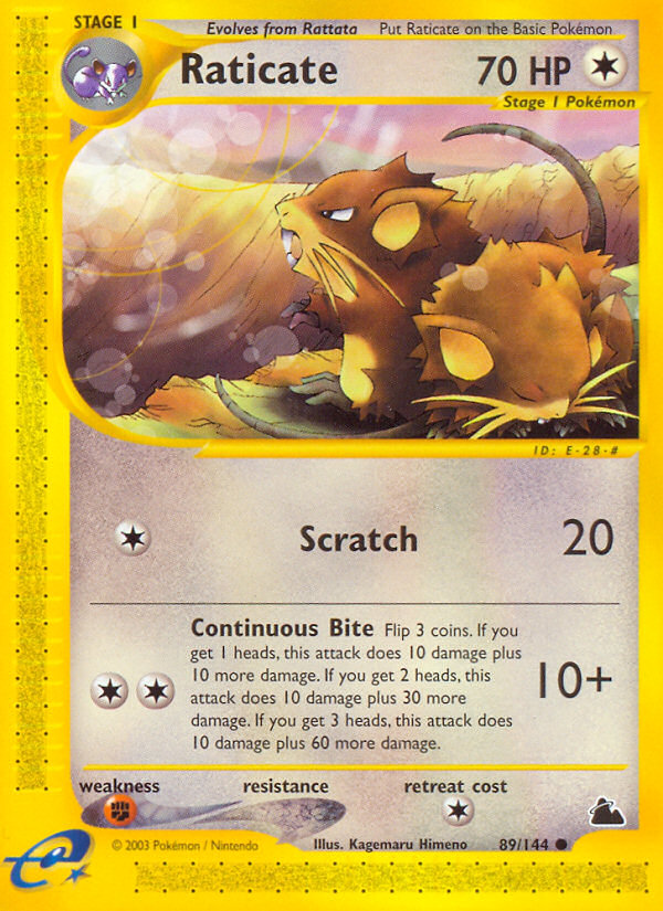 Raticate (89/144) [Skyridge] | Exor Games Truro