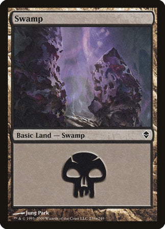 Swamp (239a) [Zendikar] | Exor Games Truro