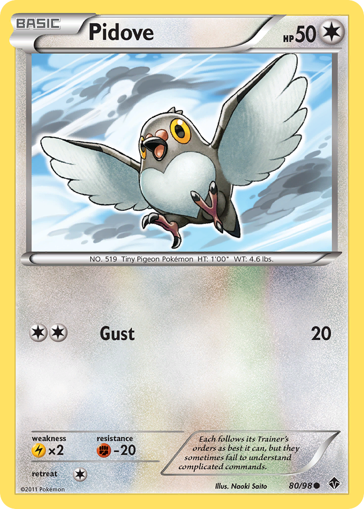 Pidove (80/98) [Black & White: Emerging Powers] | Exor Games Truro
