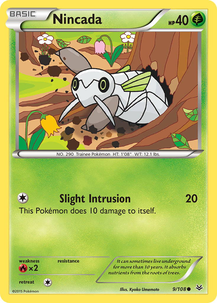 Nincada (9/108) [XY: Roaring Skies] | Exor Games Truro